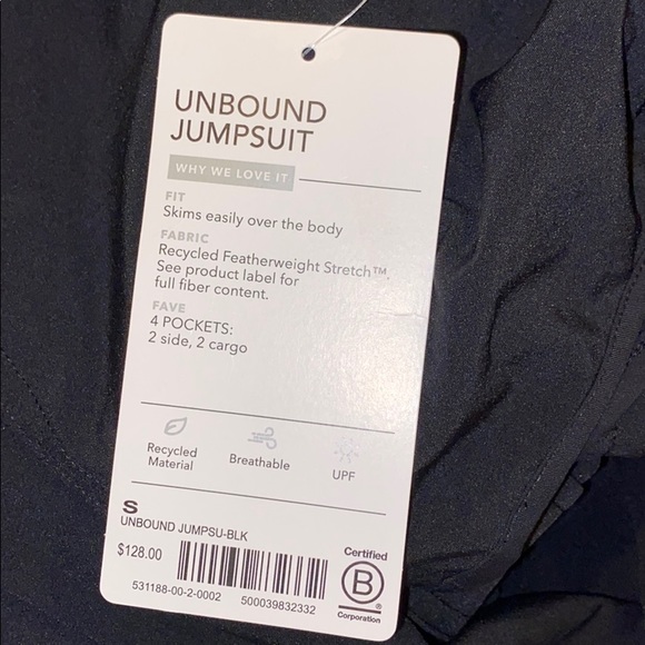 NWT athleta unbound jumpsuit black small medium - Picture 6 of 12